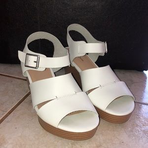White sandals